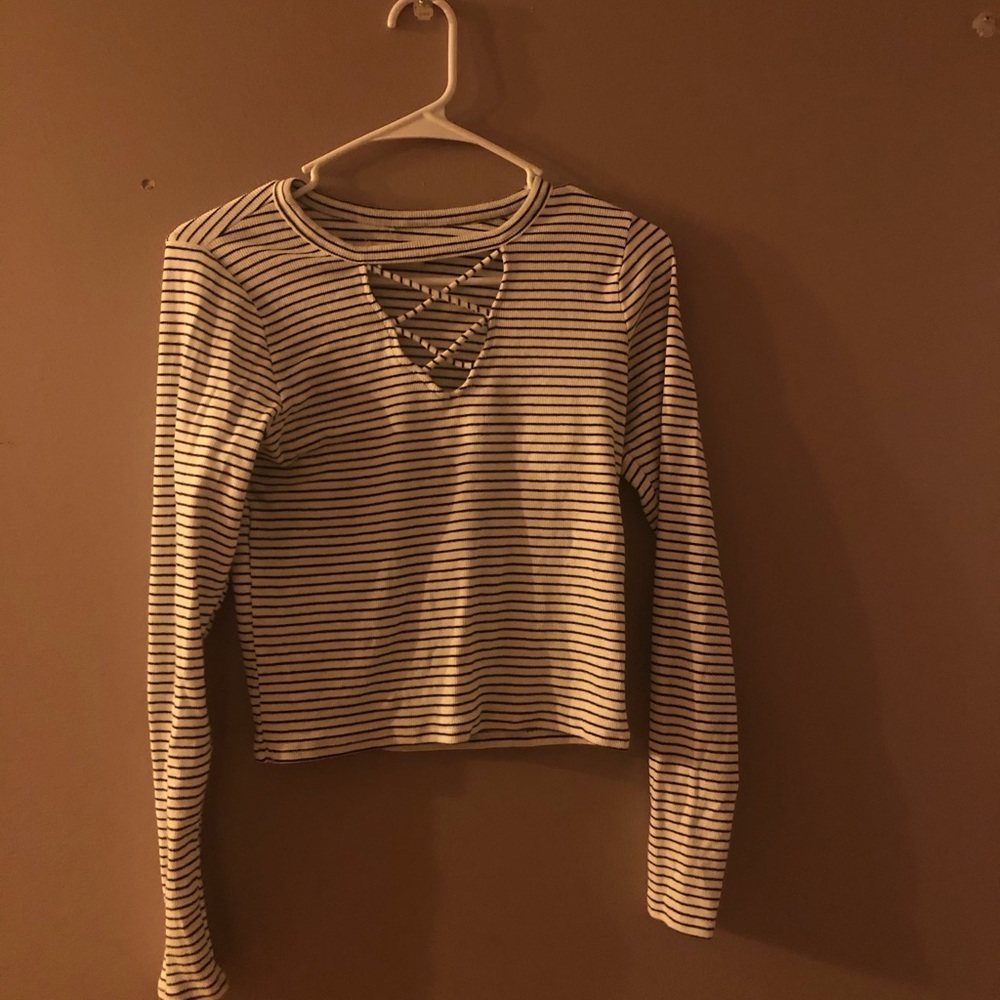 Striped Hollister long sleeve shirt
